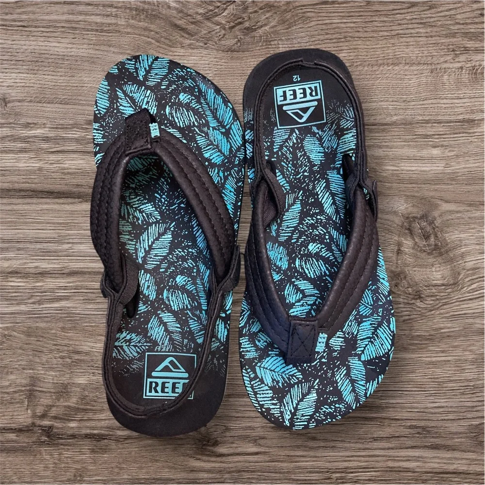 Reef Ahi Sandal - Baby / Toddler / Little Kid - Aquifer Palm size 12 EUC